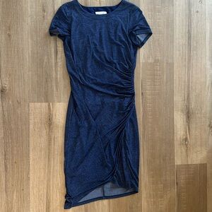 London Times blue t-shirt dress
